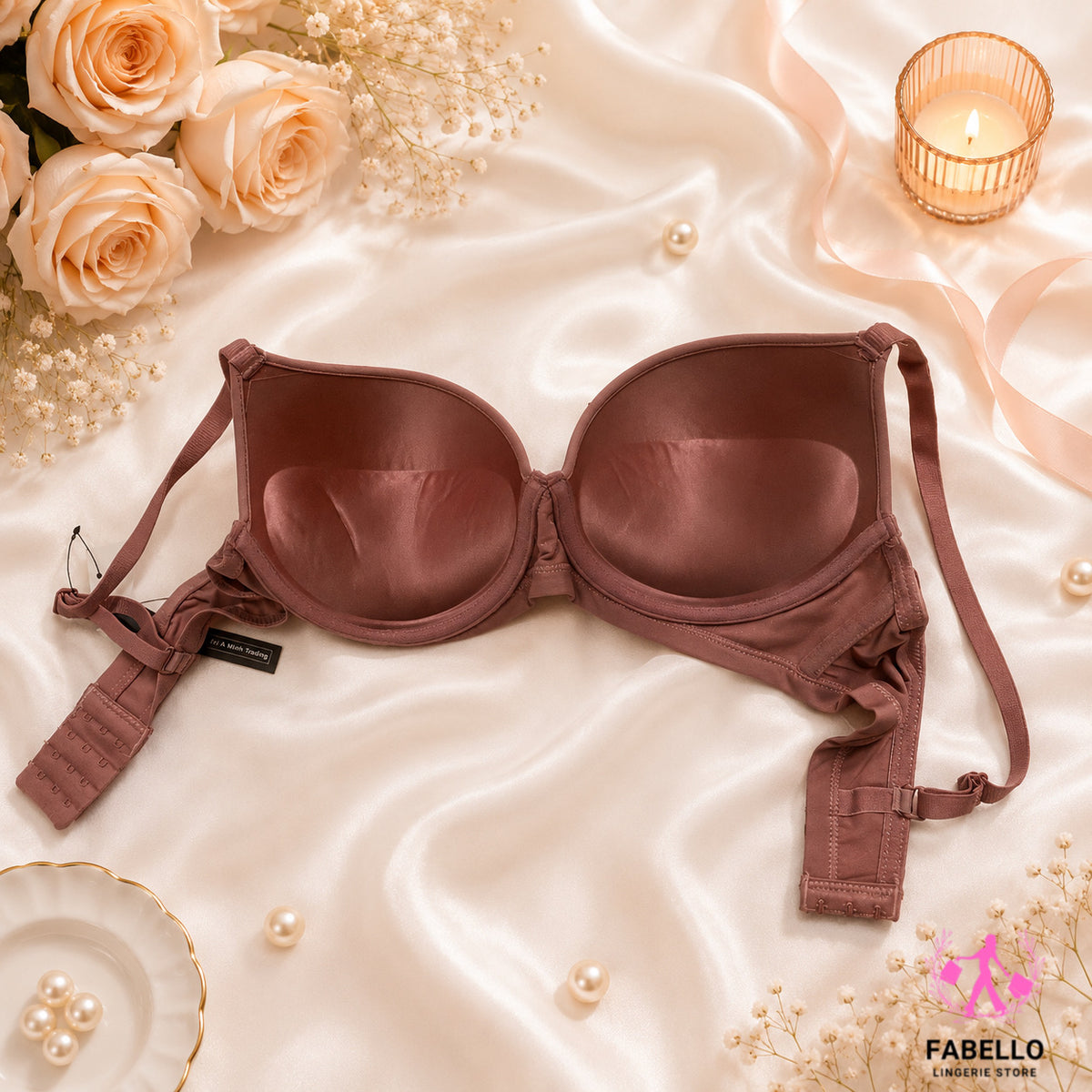 Nude Seamless Padded Bra for Women