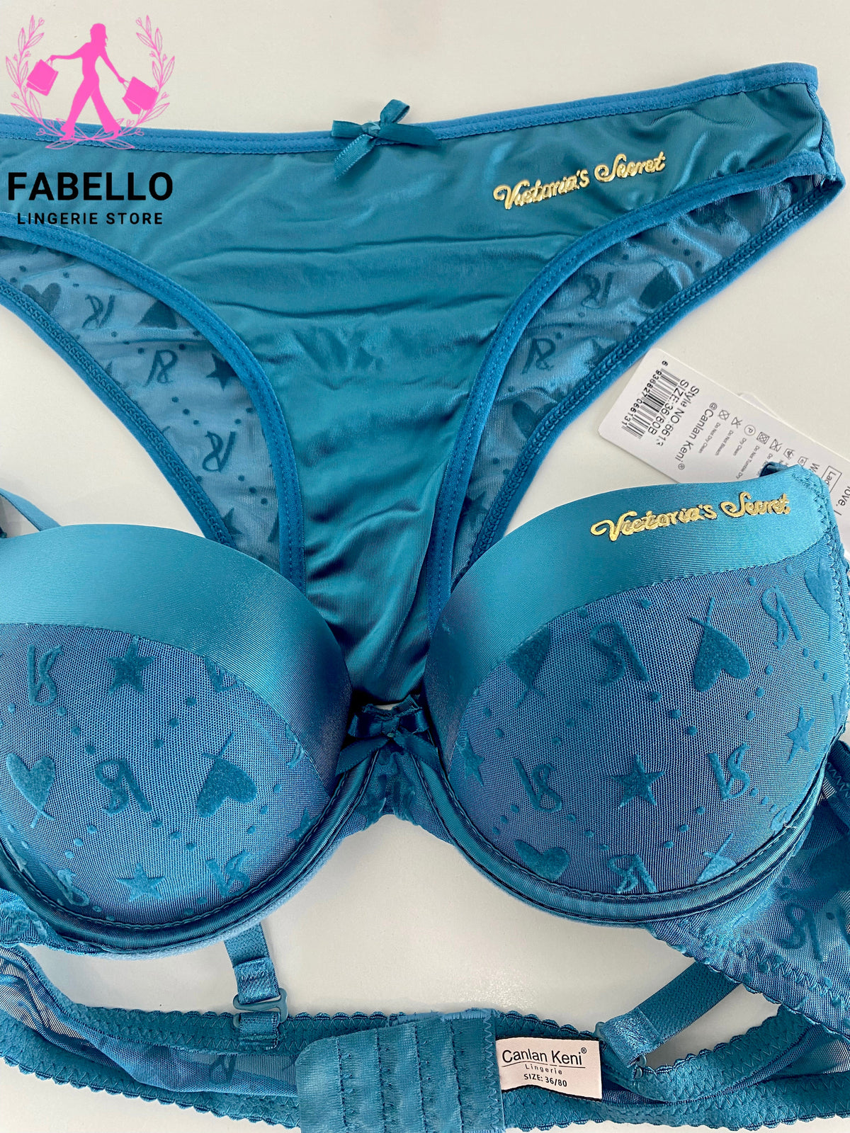 Fabello Lingerie Blue Comfort Lingerie Set