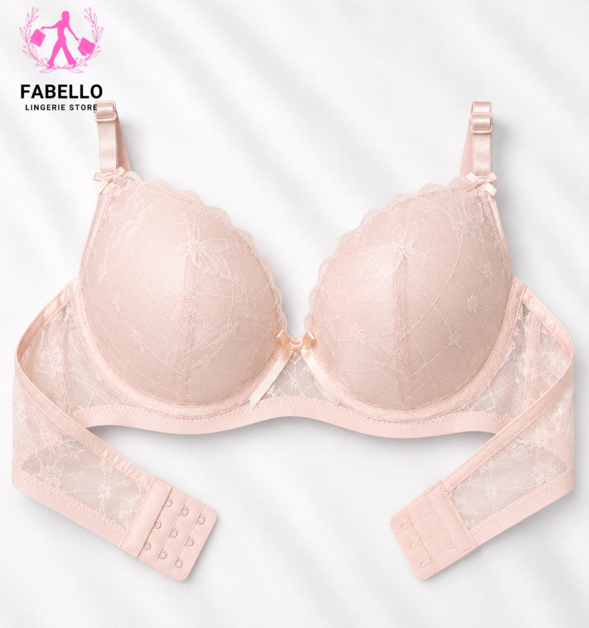 Fabello Women’s Soft Net Bra