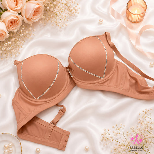 Nude Seamless Padded Bra for Women